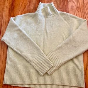 & other stories like green turtle neck sweater